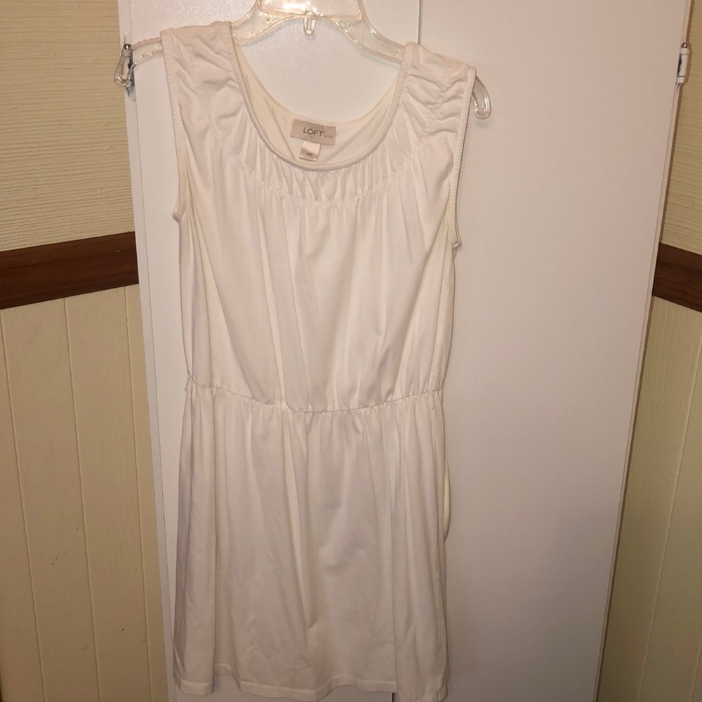 Loft white dress